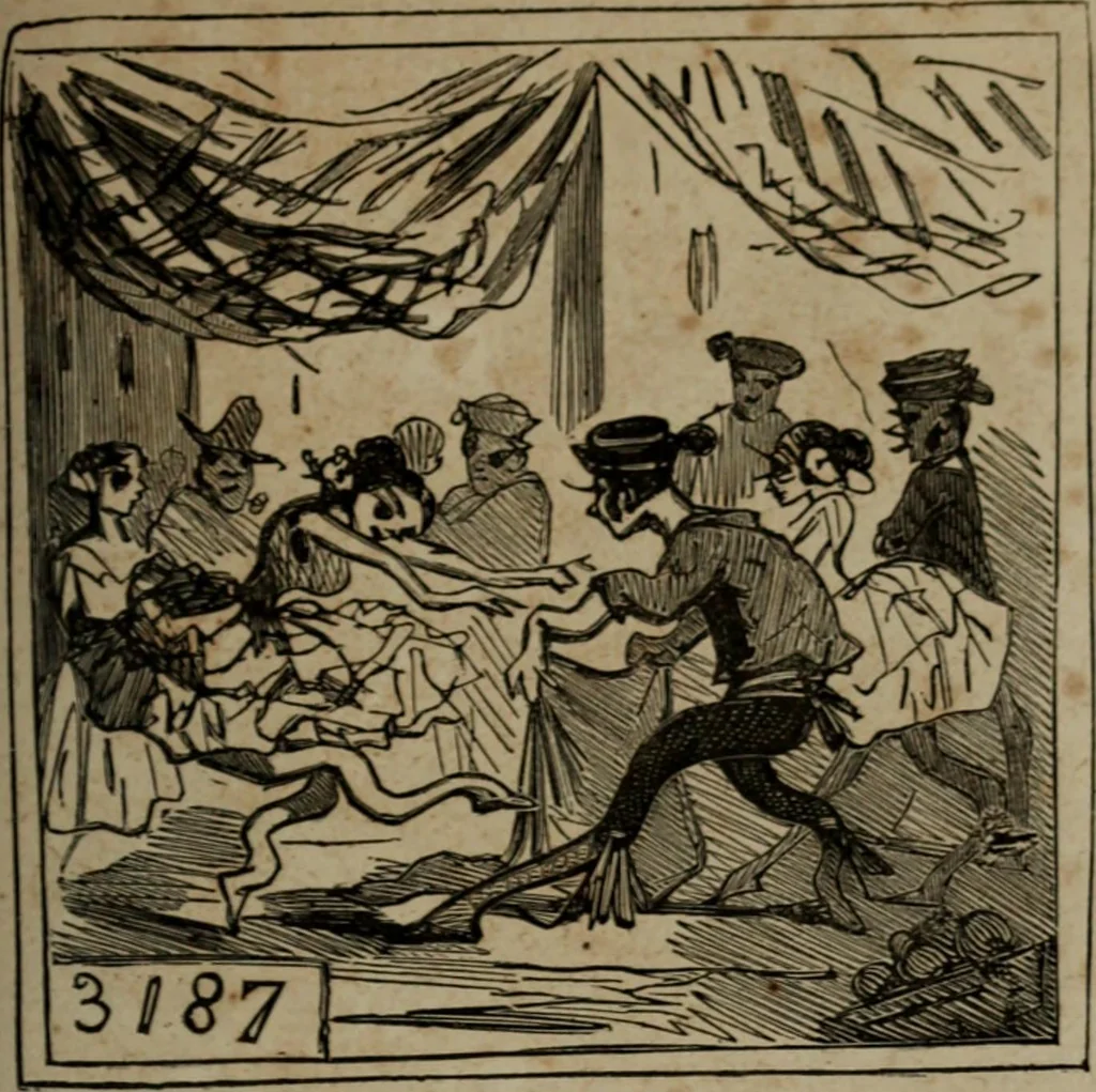 An illustration from Cham, 1853, leaf 200