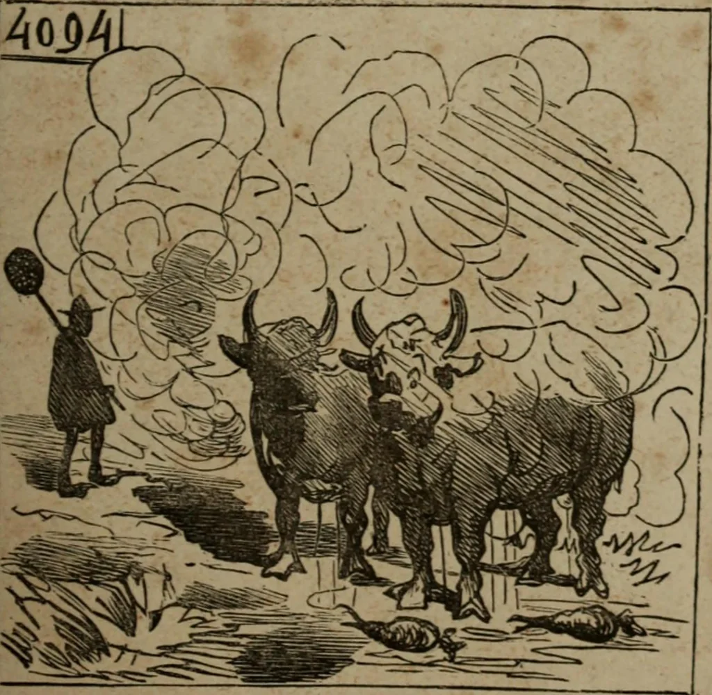An illustration from Cham, 1853, leaf 202