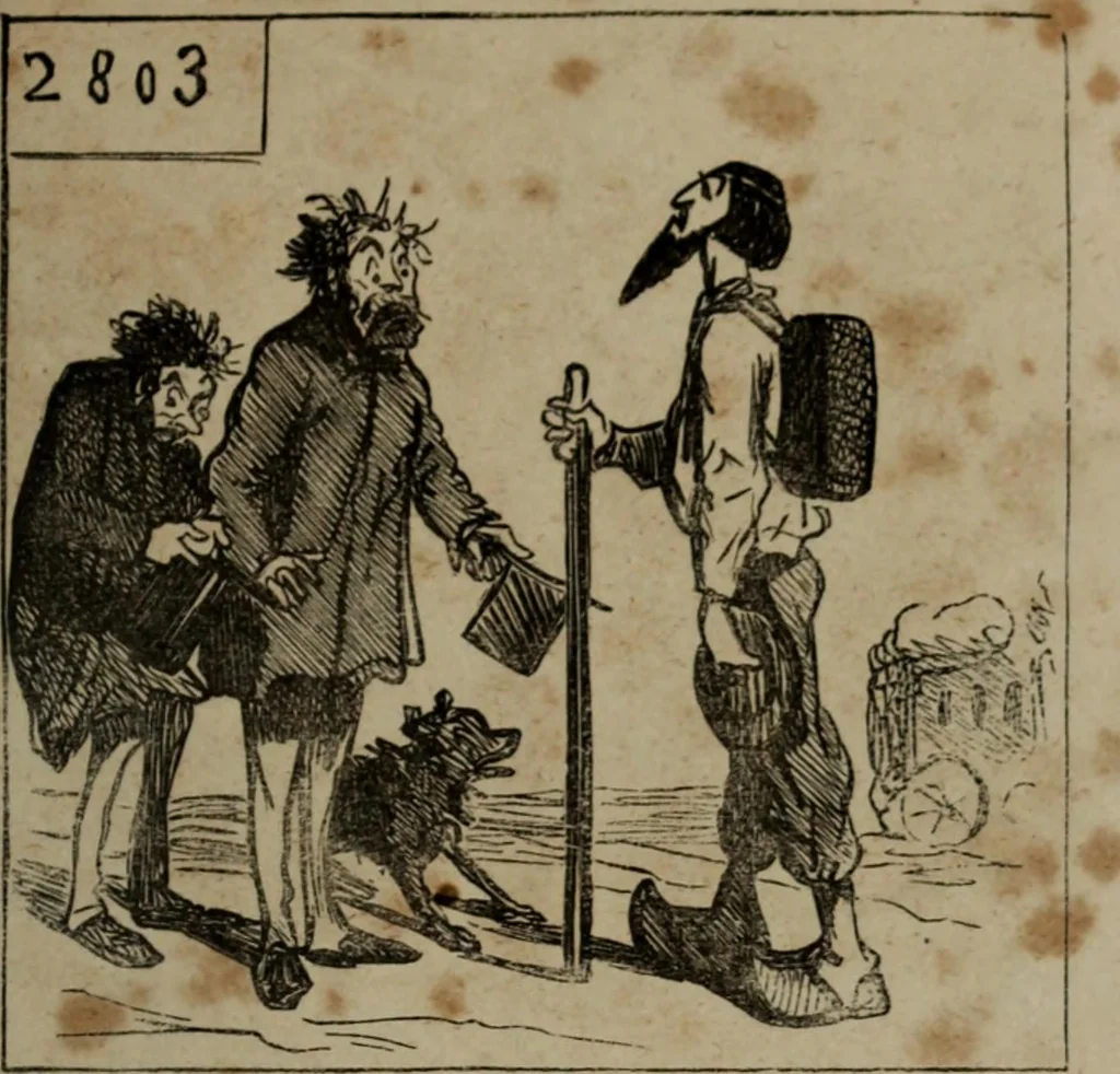An illustration from Cham, 1853, leaf 206