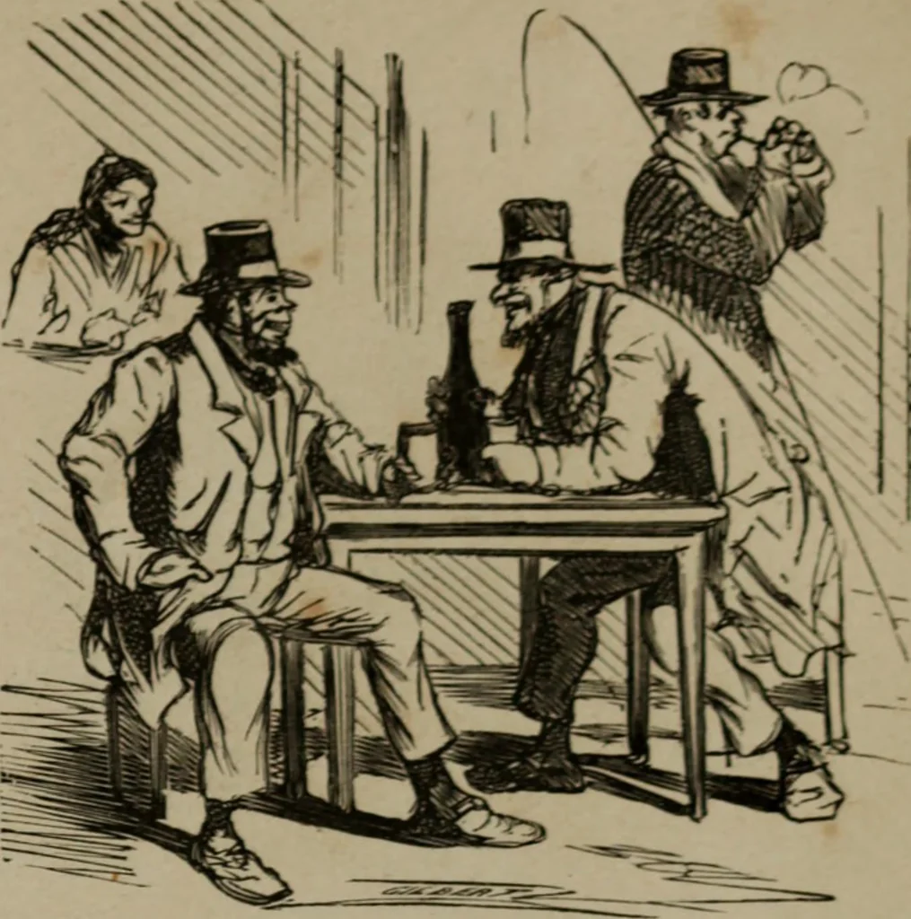 An illustration from Cham, 1853, leaf 218