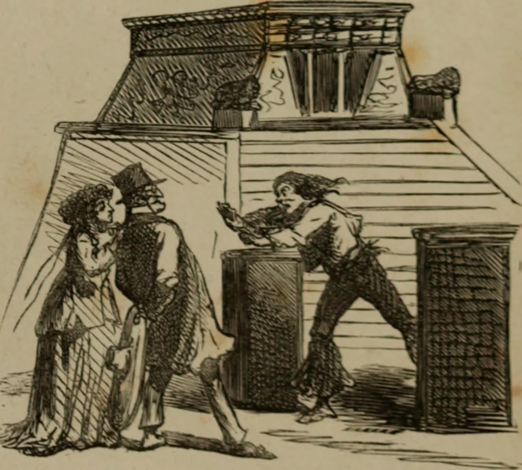 An illustration from Cham, 1853, leaf 232