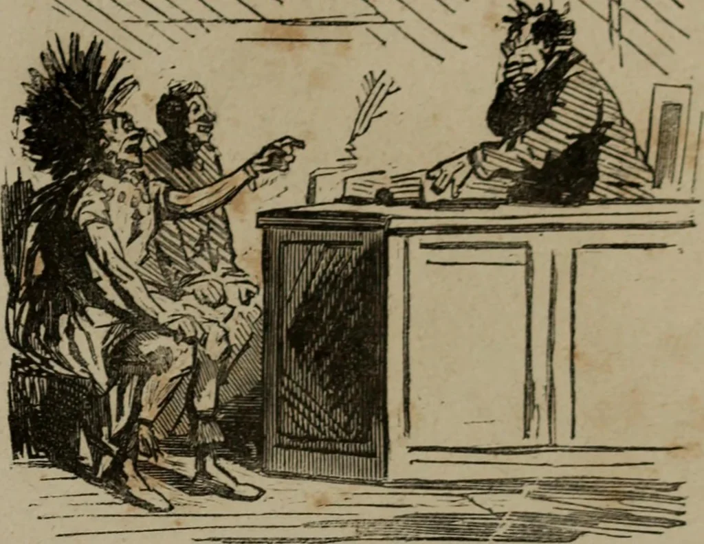 An illustration from Cham, 1853, leaf 32