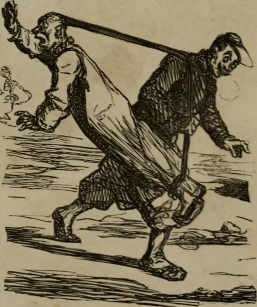 An illustration from Cham, 1853, leaf 350