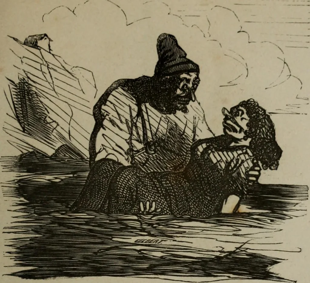 An illustration from Cham, 1853, leaf 58