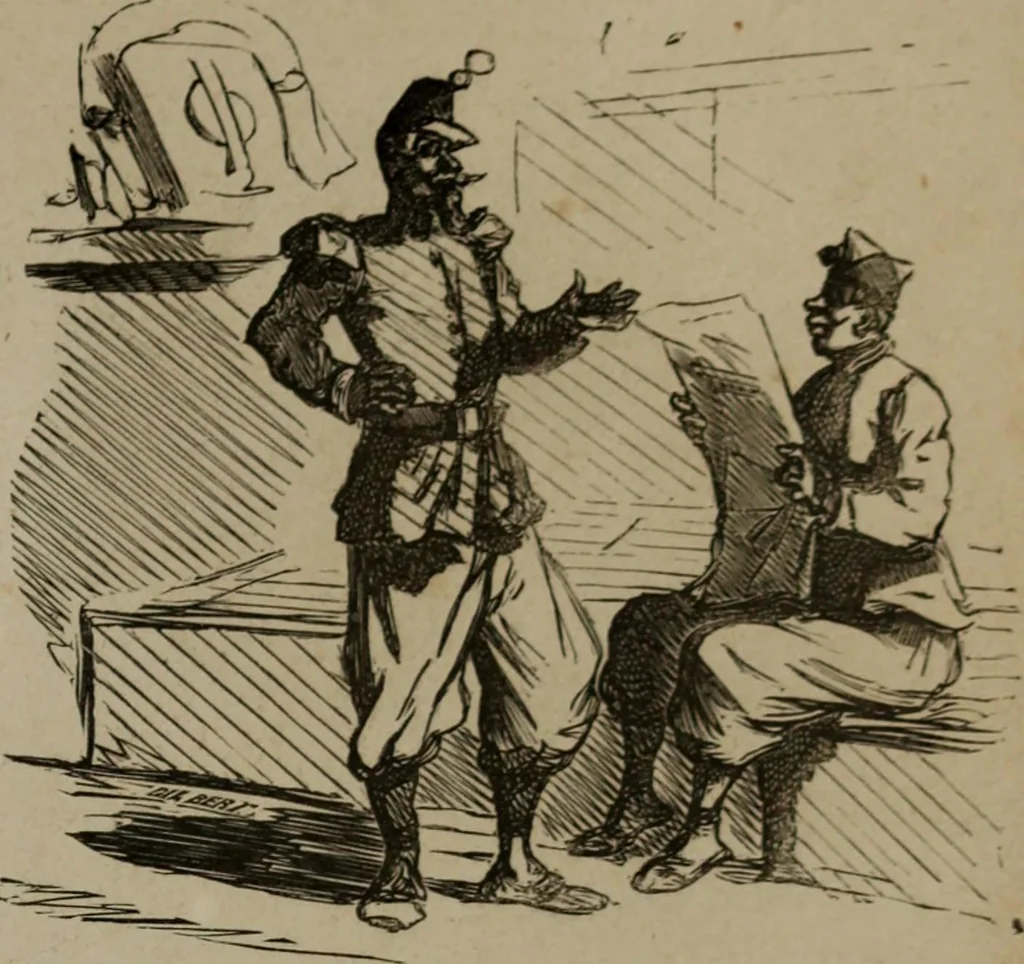 An illustration from Cham, 1853, leaf 72