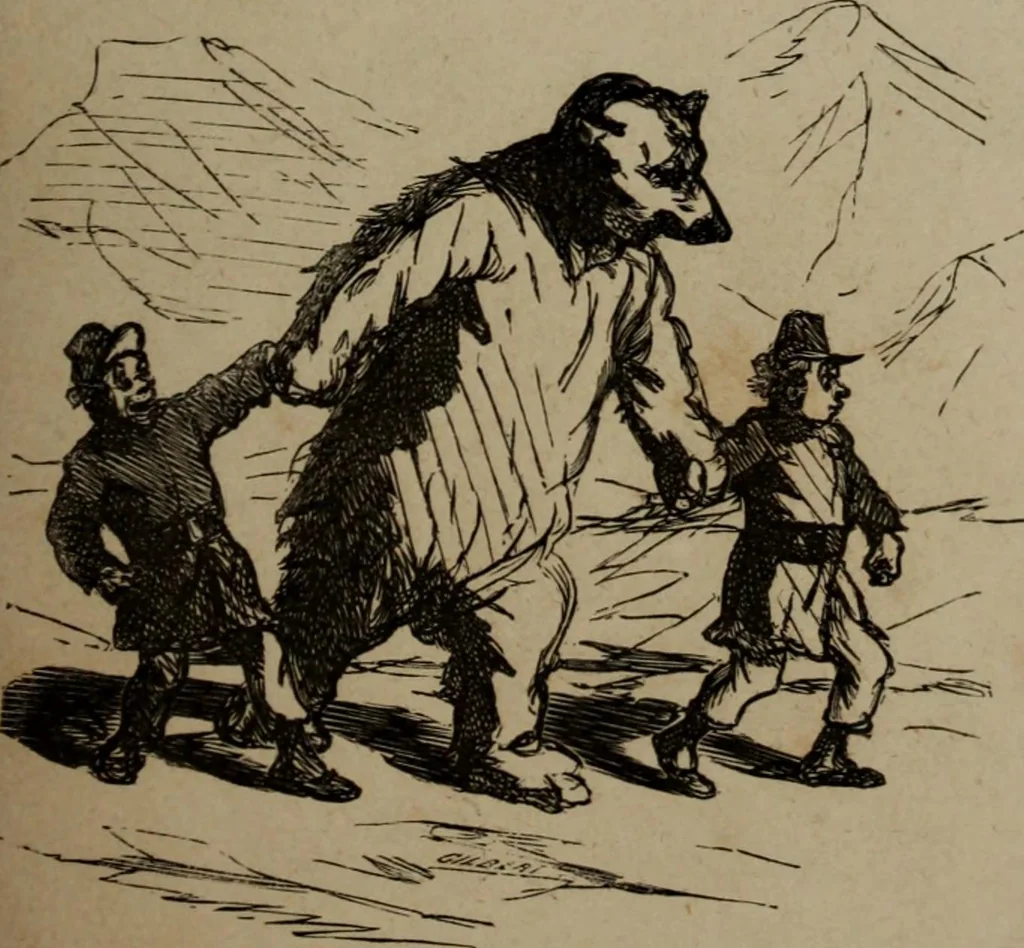 An illustration from Cham, 1853, leaf 76