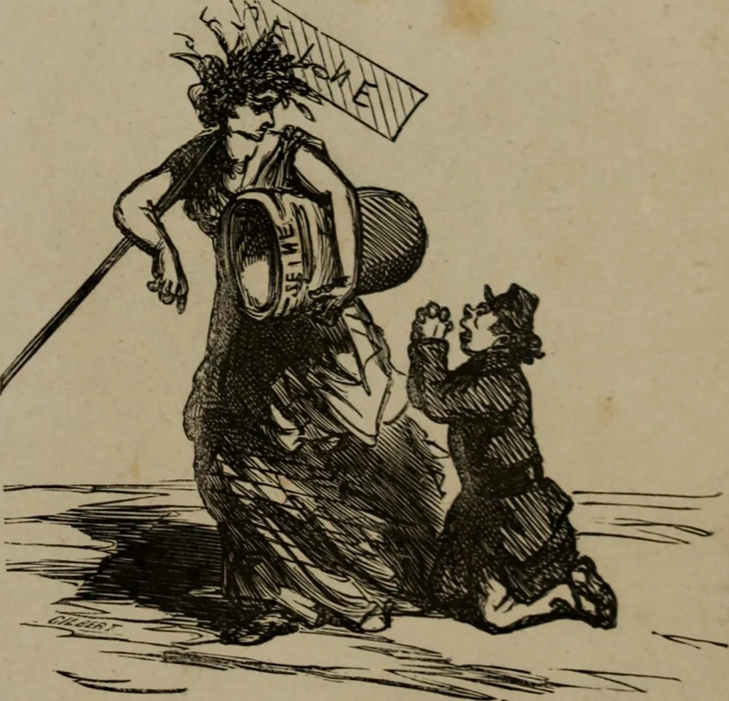 An illustration from Cham, 1853, leaf 76