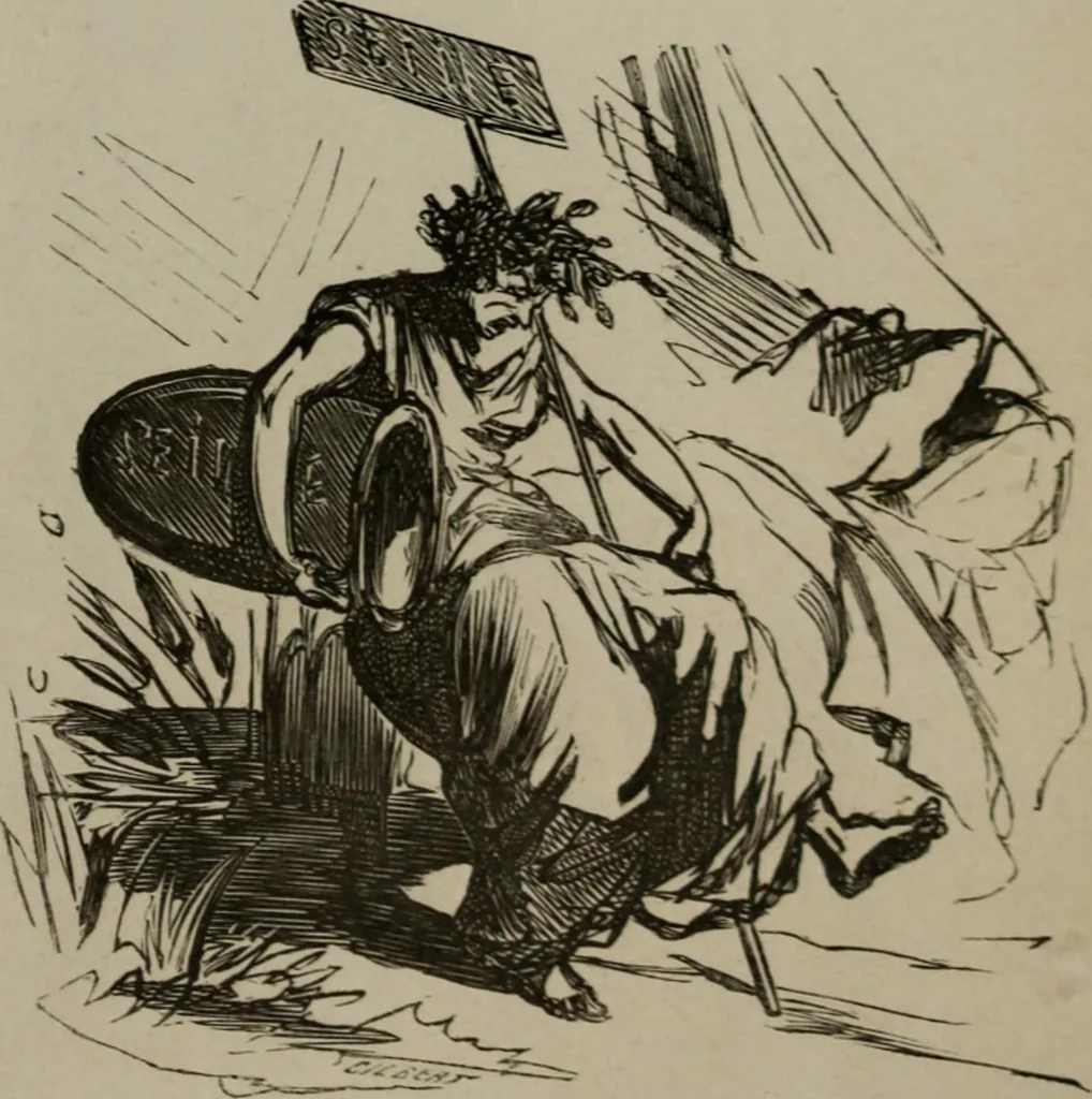 An illustration from Cham, 1853, leaf 84