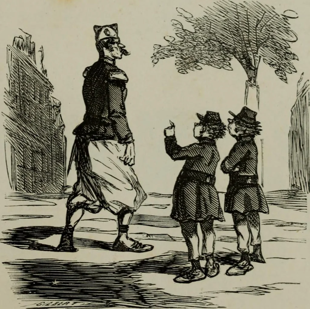 An illustration from Cham, 1853, leaf 86