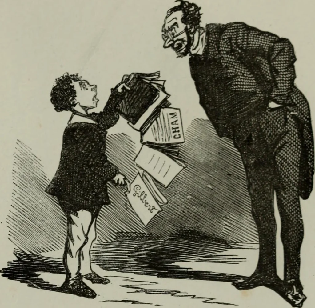 An illustration from Cham, 1853, leaf 92