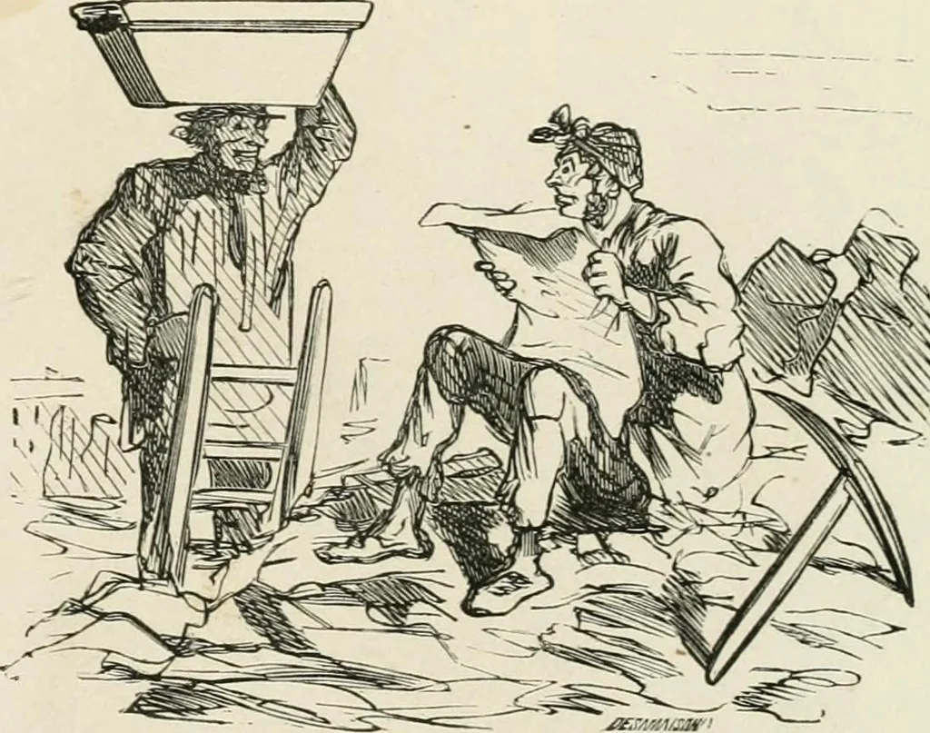 An illustration from Cham, 1853, leaf 106