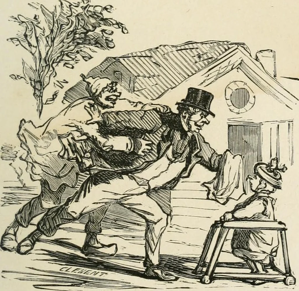 An illustration from Cham, 1853, leaf 108