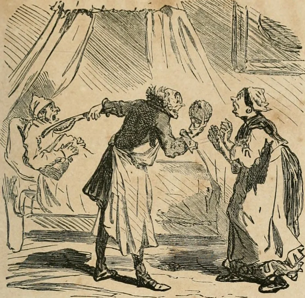 An illustration from Cham, 1853, leaf 128