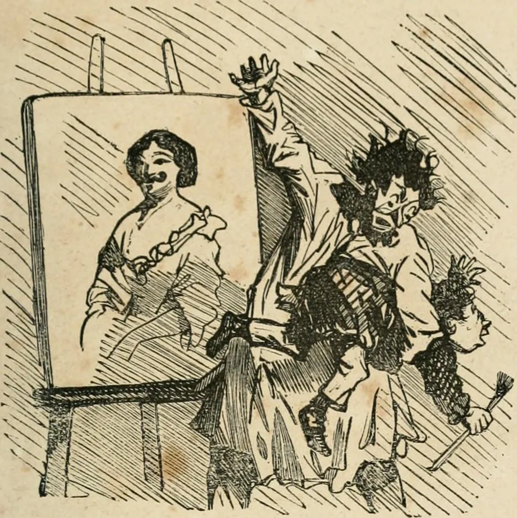 An illustration from Cham, 1853, leaf 144