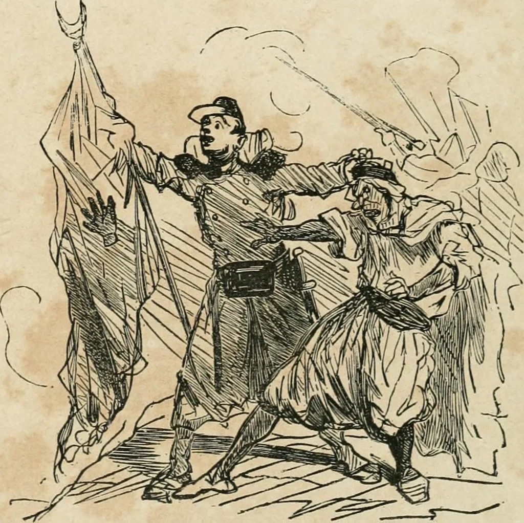 An illustration from Cham, 1853, leaf 144