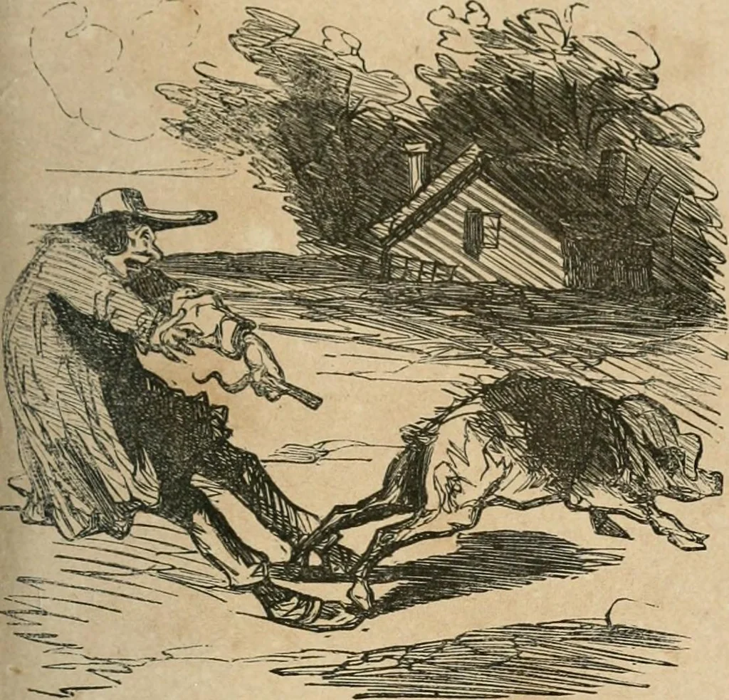 An illustration from Cham, 1853, leaf 154