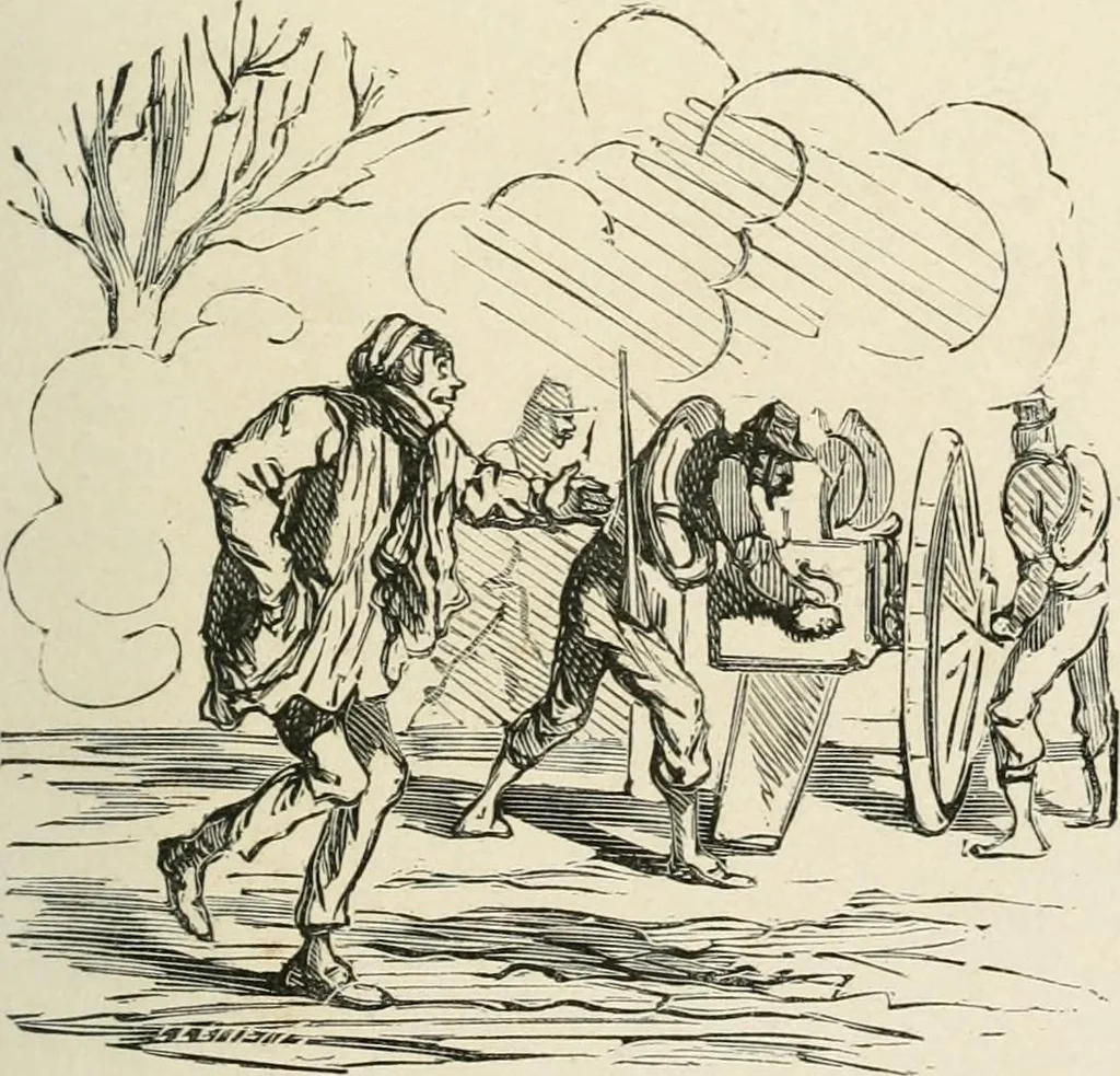 An illustration from Cham, 1853, leaf 196
