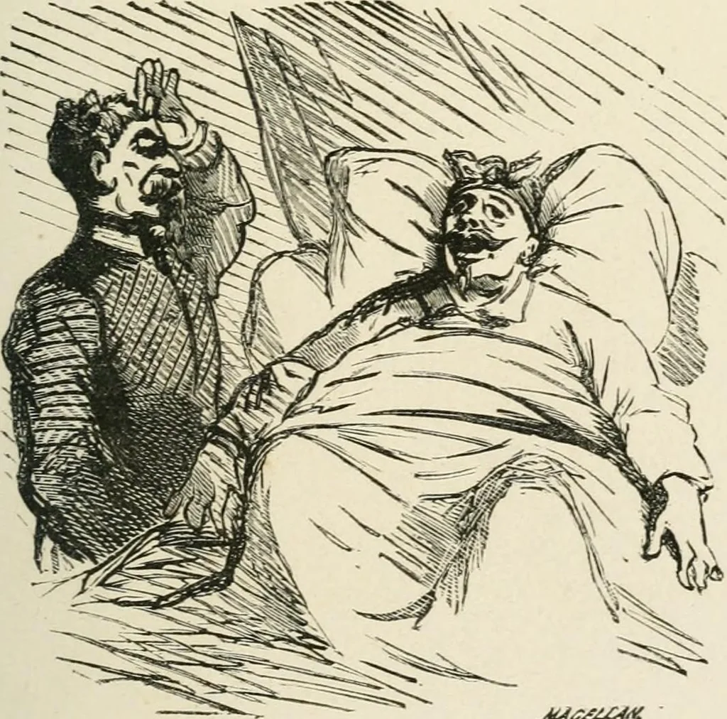 An illustration from Cham, 1853, leaf 198