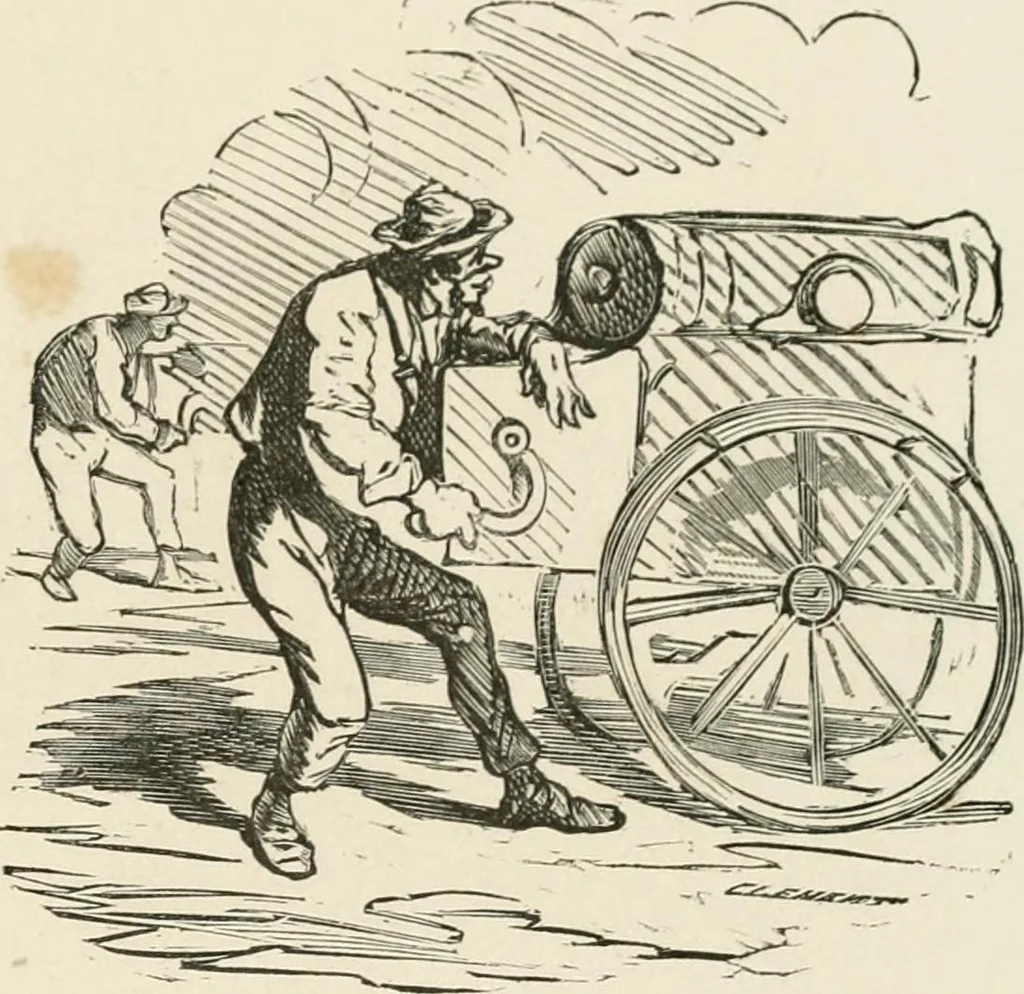 An illustration from Cham, 1853, leaf 200