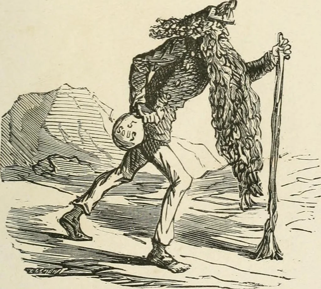 An illustration from Cham, 1853, leaf 208