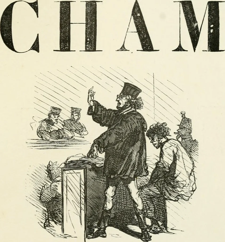 An illustration from Cham, 1853, leaf 218