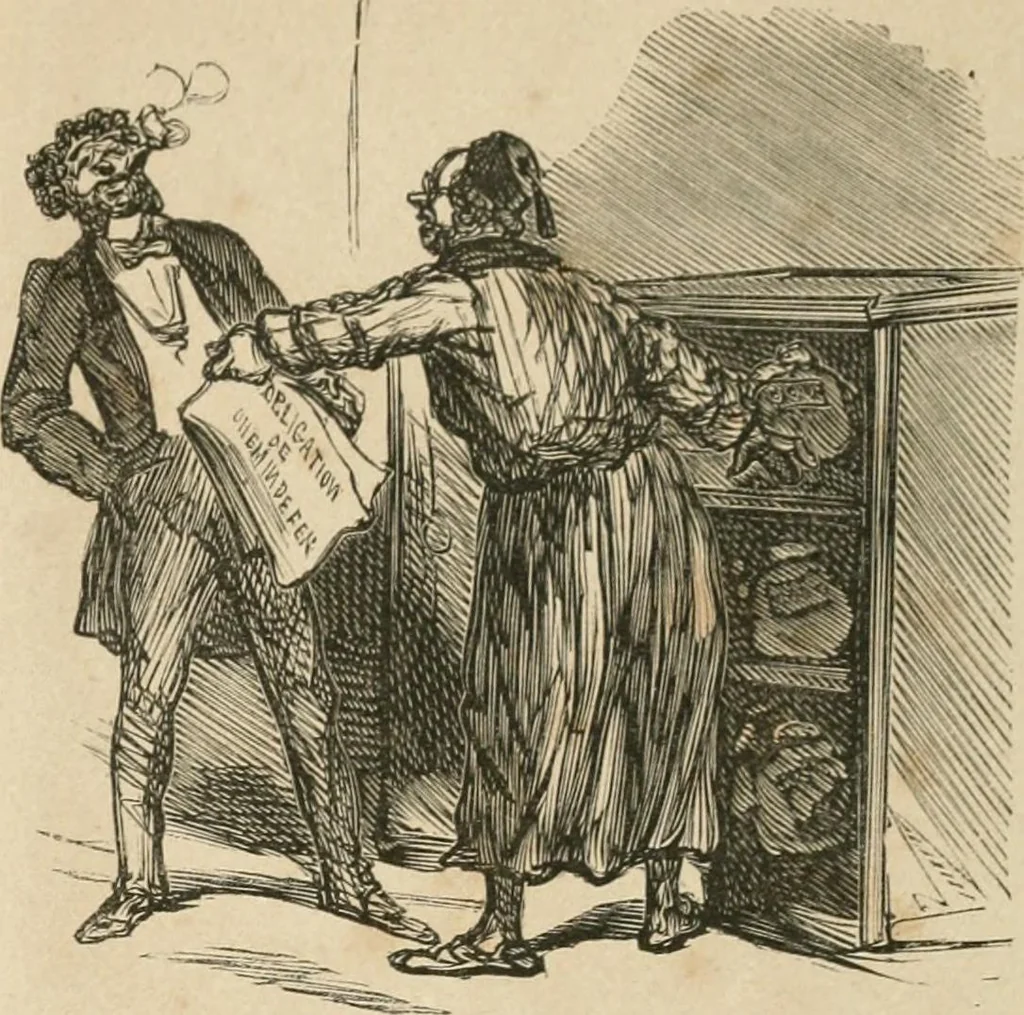 An illustration from Cham, 1853, leaf 414