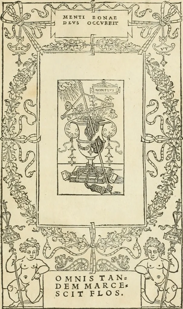 An illustration from Champ fleury : au quel est contenu lart & science de la deue & vraye proportio[n] des lettres attiques, quo[n] dit autreme[n]t lettres antiques, & vulgairement lettres romaines proportionnes selon le corps & visage humain ..., 1529, leaf 178