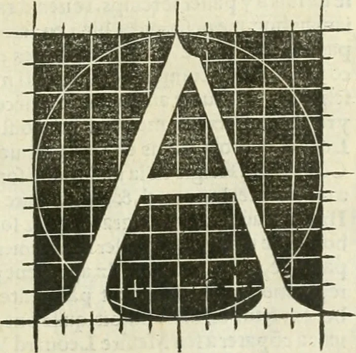 An illustration from Champ fleury : au quel est contenu lart & science de la deue & vraye proportio[n] des lettres attiques, quo[n] dit autreme[n]t lettres antiques, & vulgairement lettres romaines proportionnes selon le corps & visage humain ..., 1529, leaf 86