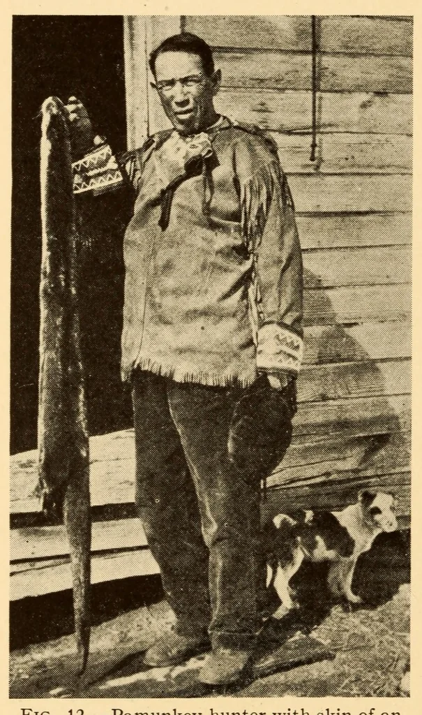 An illustration from Chapters on the ethnology of the Powhatan tribes of Virginia, 1928, leaf 36