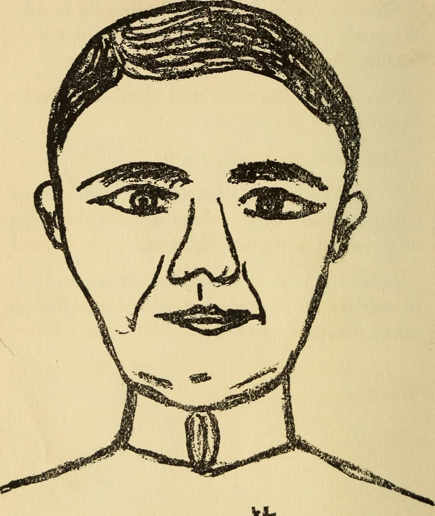 An illustration from Character analysis in condensed form, 1919, leaf 45