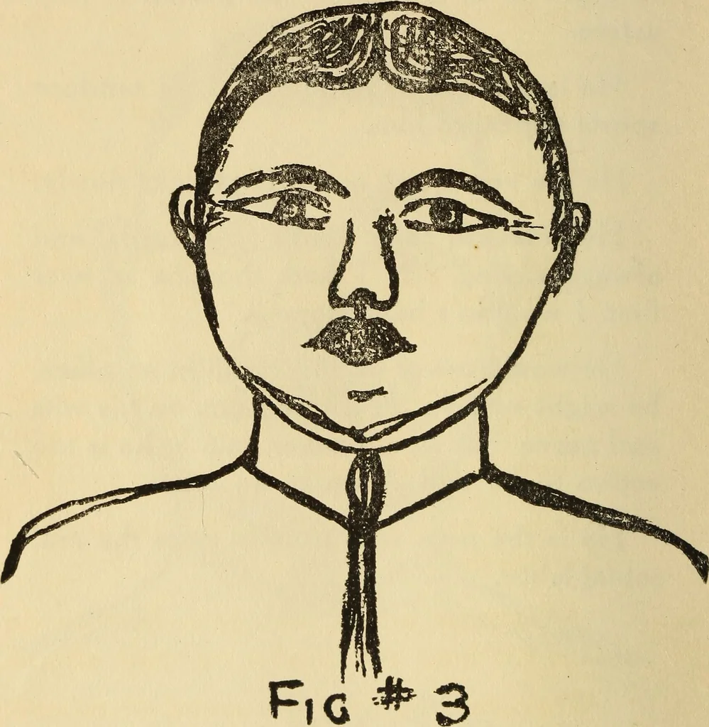 An illustration from Character analysis in condensed form, 1919, leaf 49