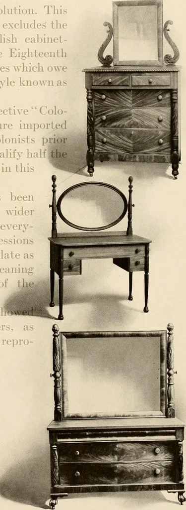 An illustration from Character in furniture., 1910, leaf 18