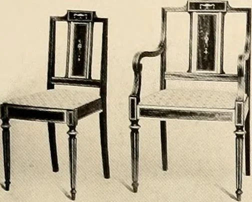 An illustration from Character in furniture., 1910, leaf 24
