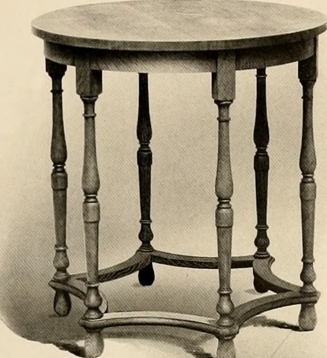 An illustration from Character in furniture., 1910, leaf 28