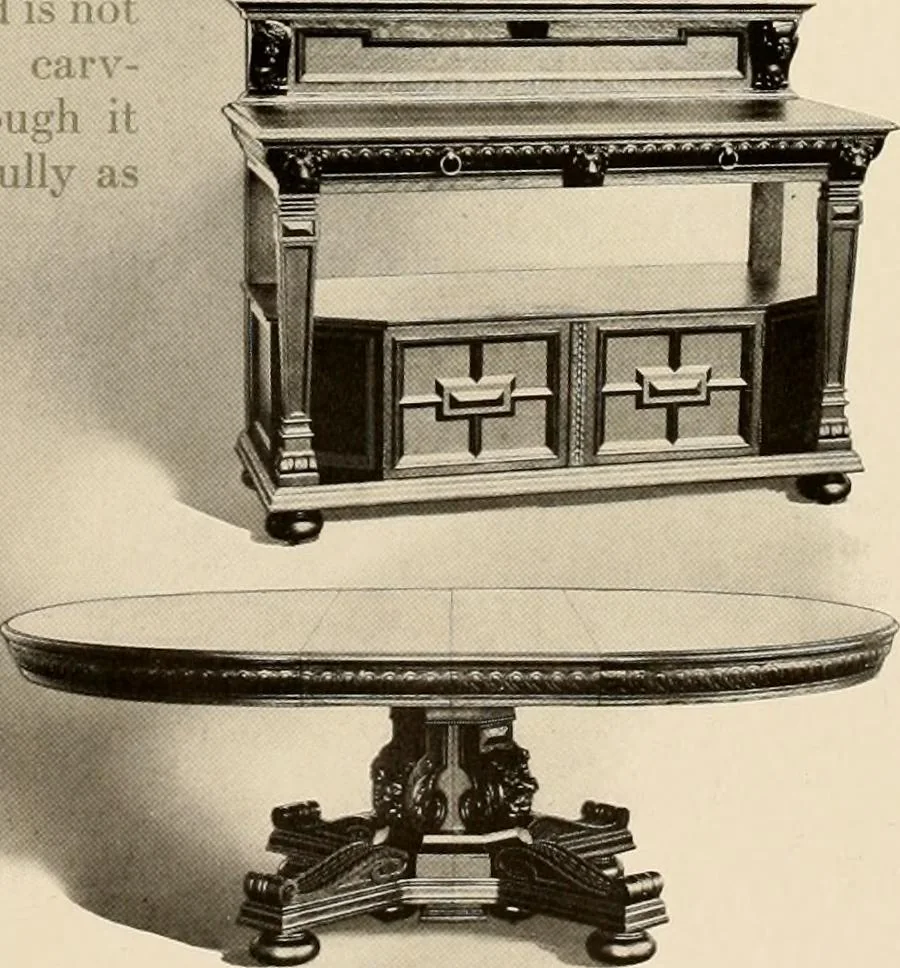 An illustration from Character in furniture., 1910, leaf 30