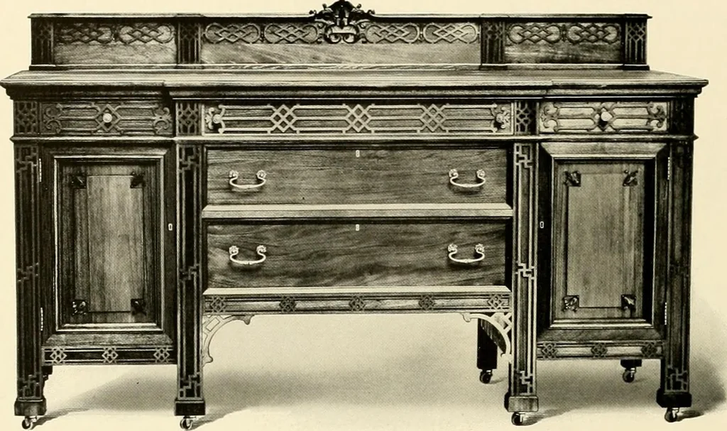 An illustration from Character in furniture., 1910, leaf 31
