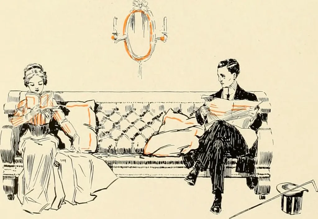 An illustration from Character in furniture., 1910, leaf 35