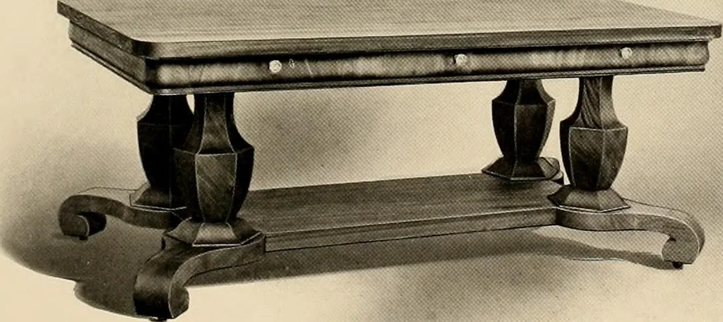 An illustration from Character in furniture., 1910, leaf 36