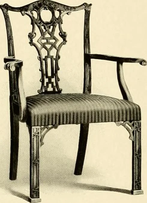 An illustration from Character in furniture., 1910, leaf 37