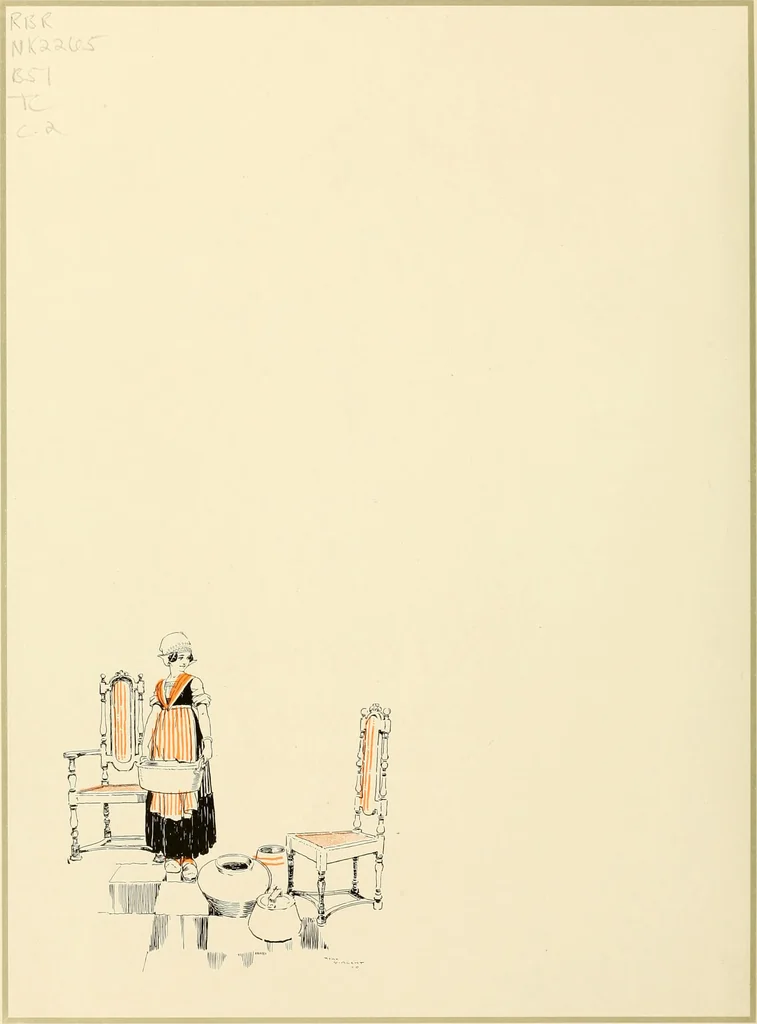 An illustration from Character in furniture., 1910, leaf 7
