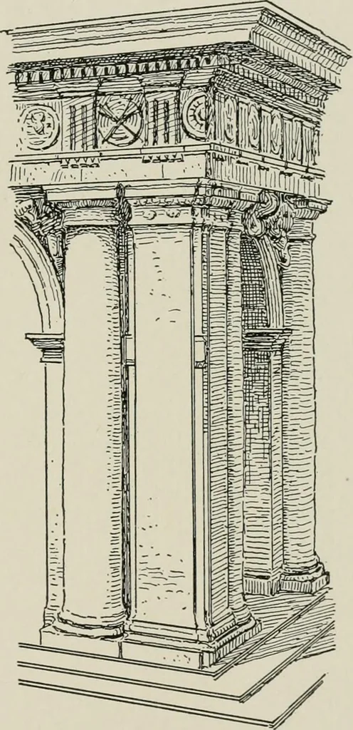 An illustration from Character of renaissance architecture, 1905, leaf 156