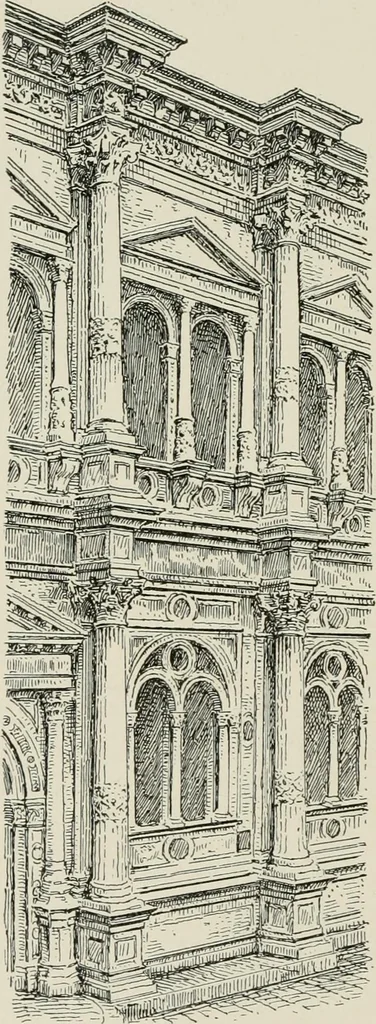 An illustration from Character of renaissance architecture, 1905, leaf 195