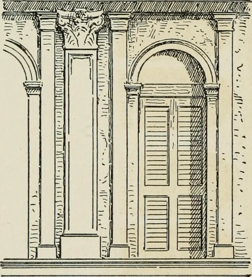 An illustration from Character of renaissance architecture, 1905, leaf 201