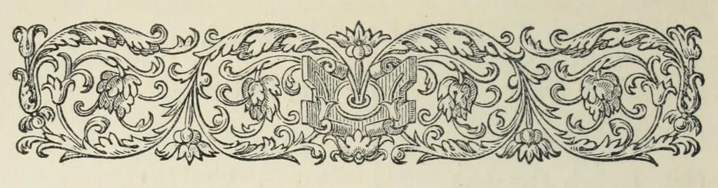 An illustration from Charades, enigmas, and riddles, 1862, leaf 150