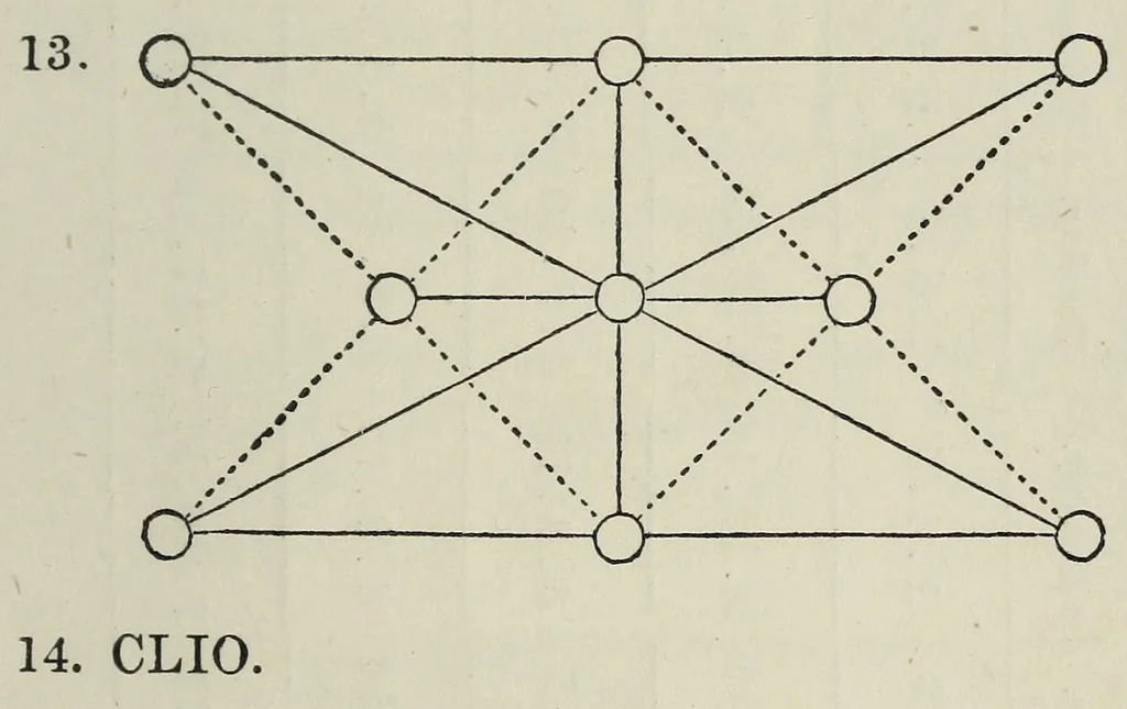 An illustration from Charades, enigmas, and riddles, 1862, leaf 157