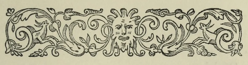 An illustration from Charades, enigmas, and riddles, 1862, leaf 177