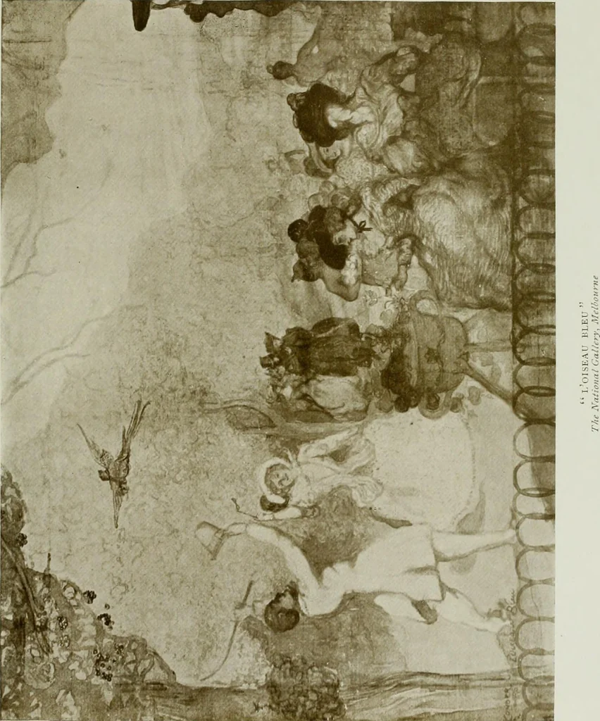 An illustration from Charles Conder; his life and work, 1914, leaf 156