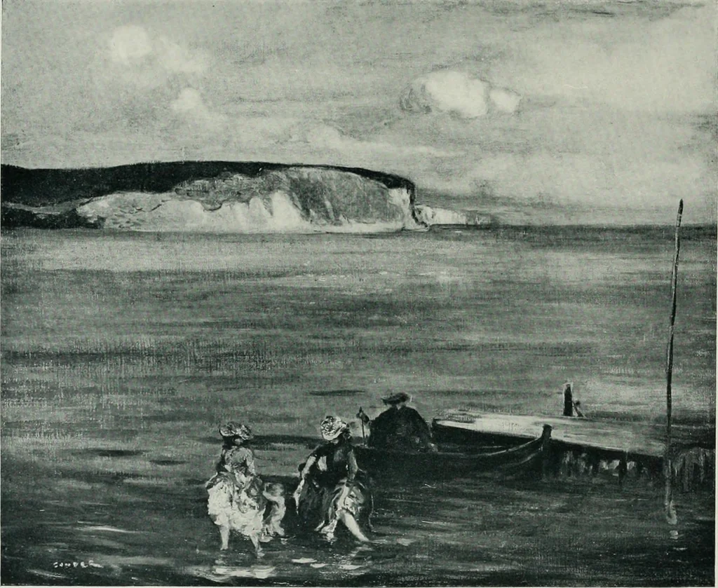 An illustration from Charles Conder; his life and work, 1914, leaf 188