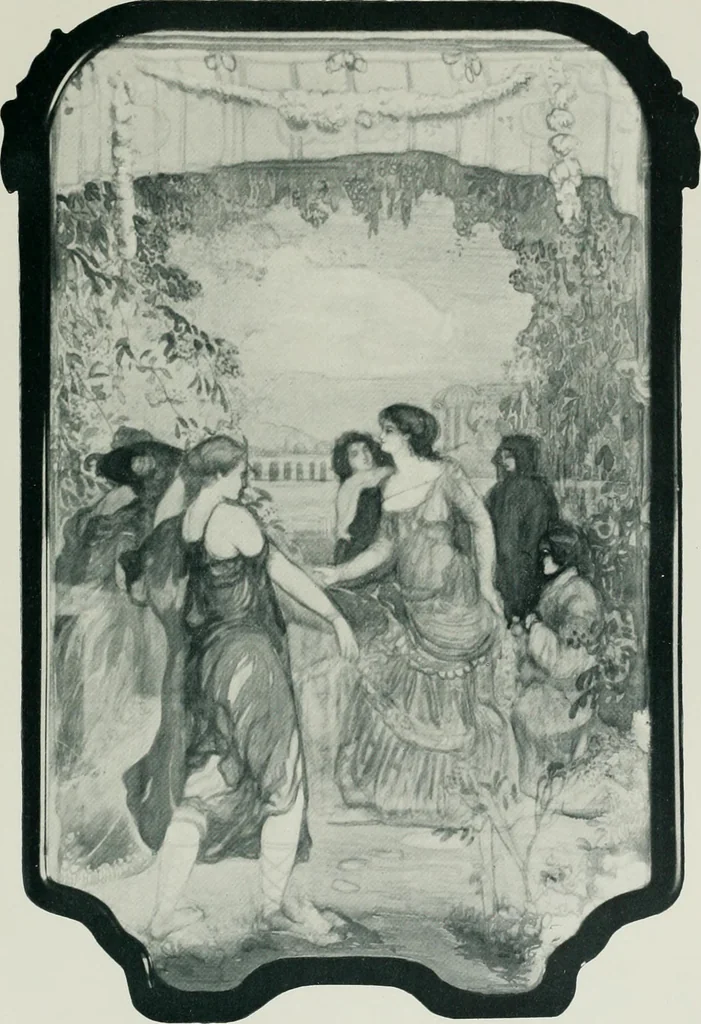 An illustration from Charles Conder; his life and work, 1914, leaf 202