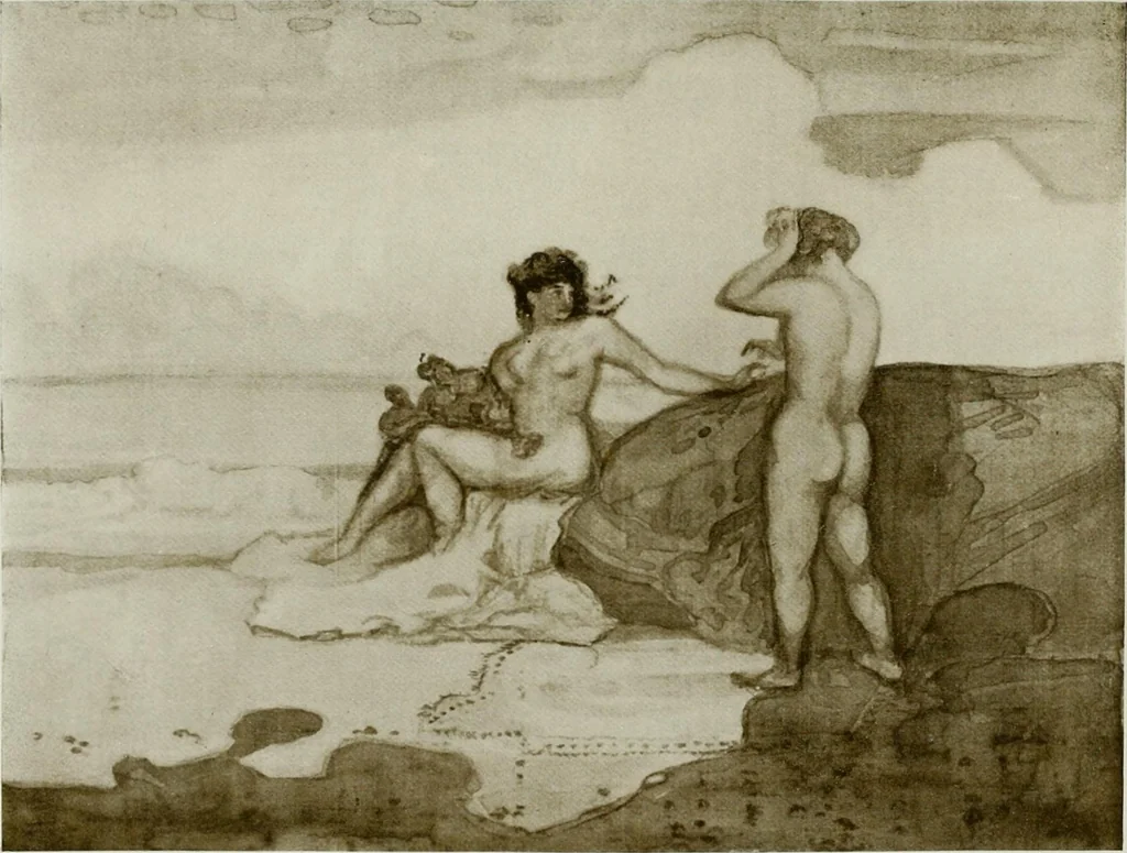 An illustration from Charles Conder; his life and work, 1914, leaf 212